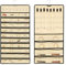 HIOQFR Portagioie da Appendere Armadio Porta Gioielli da Appendere Muro Espositore Porta Collane Orecchini Hanging Jewelry Organizer Gioielli Parete Organizzatore Gioielli Appendi Earring Holder-Beige