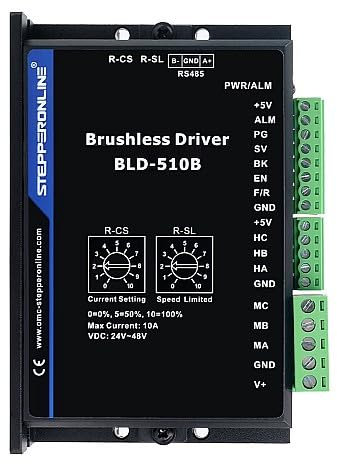 STEPPERONLINE Digitaler bürstenloser DC-Motortreiber 12V-48VDC Max 15.0A 400W
