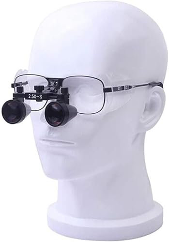 Lupe, medizinische Lupe, zahnärztliche Lupe, 2,5-Fach, verstellbare Kopfbandlupe, freihändige Kopfbandlupe, Visierbrille, Vergrößerung – für chirurgische Eingriffe, Schmuckbewertung u Warm as Ever