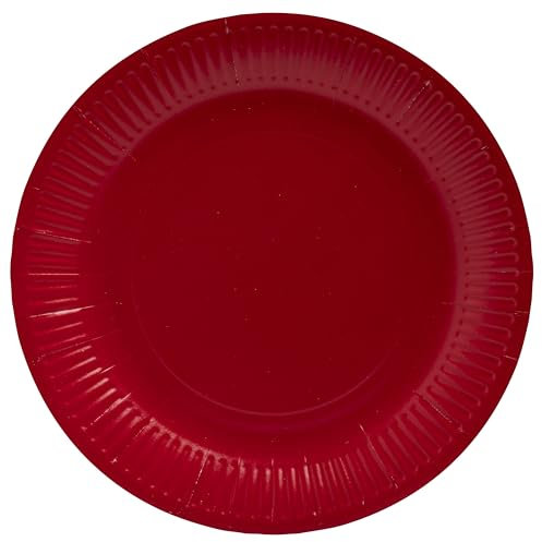 Pro Nappe - Réf. 79215i - 20 Assiettes - diamètre 23 cm - carton - rouge