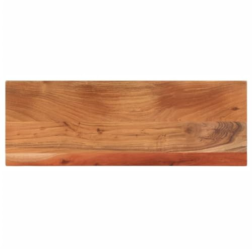 vidaXL Solid Acacia Wood Table Top - Rectangular Replacement for Bar, Dining, Side Tables - Natural Finish, Durable Hardwood Surface