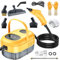 Kocusu Handheld Steam Cleaner 2500W 6 Speeds Adjustable,Steamer Cleaning Machine 1100 ML with 3 Brush Heads,Steamer for Cleaning with Smart Touch for Tile,Grout,Carpet,Car,Kitchen(Yellow)