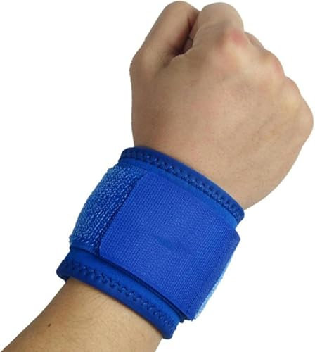 GLEEMEN Handgelenk Bandagen, 2 Stück Atmungsaktivem Wrist Wrap, Handgelenkstütze Bandage mit Elastischen Klettverschluss, Handgelenkbandage Fitness für Sport, Gymnastik, Krafttraining (Blau)