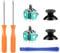 GXGM 7 Stück Wartungswerkzeuge für PS4 Stick Aufsätze T6 T8 Torx Schraubendreher, 2 3D Analog Joysticks, 2 Daumenstiel Kappen,Controller Ersatzteilemit für PS3/PS4/Xbox 360/Xbox One