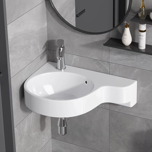 BRCYKRWY Fregadero De Recipiente PequeñO Gabinete Flotante Montado En La Pared Lavabo Pequeño Gabinete Combinado para Espacios Pequeños Ideal para Poner sobre Encimera De Muebles De Baños Y Aseos