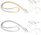 FdcZeyxior 2 Stück Kette für Brille Damen Stilvolle Brillenketten Brille Glasses Necklace Brillenkette Brillenband mit Karabiner Metall Brillenband Elegante Brillen Halter Brillenschnur Gold Silber