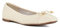 Dune London Ladies Hallo Charm-Detail Ballet Shoes Size UK 6 Flat Heel Ballet Pumps Ecru