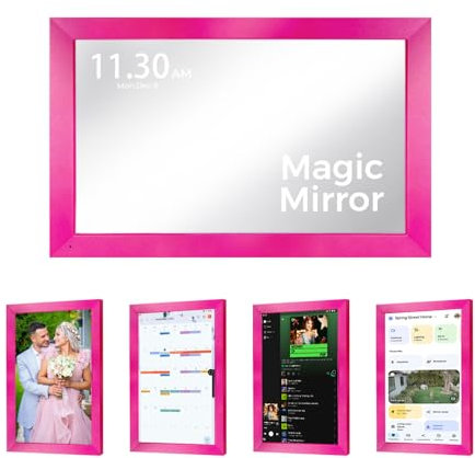 Wechselnde 10.1 Ceci Smart Display | Magischer Spiegel-Bilderrahmen 丨Google Kalender & HomeHub & Assistant 丨Smart TV丨Geschenk für Mädchen 丨Musikspiegel 丨 Ersetzen Sie den traditionellen Spiegel