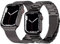 Hongxinzhan Lot de 2 bracelets de rechange en métal ardoise, 45/44/42mm(S1-S9)/49mm(Ultra/2)/46mm(S10), Acier inoxydable