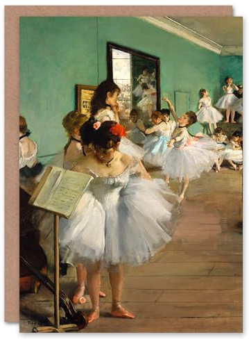 Artery8 Edgar Degas Art Card The Dance Class Ballet Studio