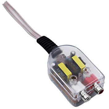 Car Audio Line Out Converter Auto Line Output Speaker Level - 2 RCA Input