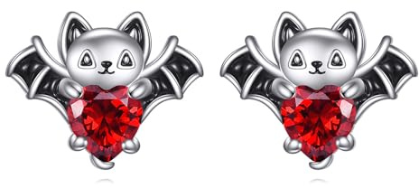 Katzen/Frosch/Koala/Fuchs/Fledermaus Ohrringe für Damen 925 Sterling Silber Süße Ohrstecker mit Katzenmotiv Schmuck Geschenke für Teenager