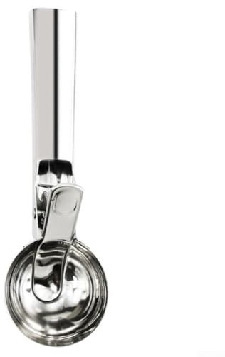 Paletta per gelato in acciaio inox, multifunzione, a doppio uso, utensile da cucina per dessert, frutta, anguria, melone, palline di gelato, sorbetto (L)