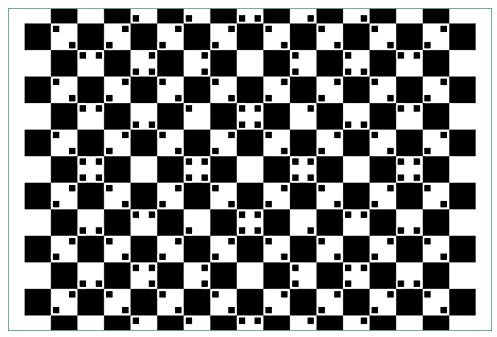 Wallario Küchenrückwand selbstklebend 90 x 60 cm, Motiv: Optische Täuschung - Illusion - schwarz weiß II | Spritzschutz abwischbar & pflegeleicht