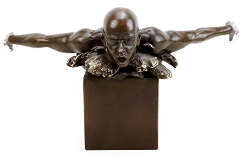 Kunst & Ambiente - Moderne Skulptur - Olympia Edition - Schwimmer Skulptur aus Bronze - signiert Martin Klein - Bronzefiguren online kaufen