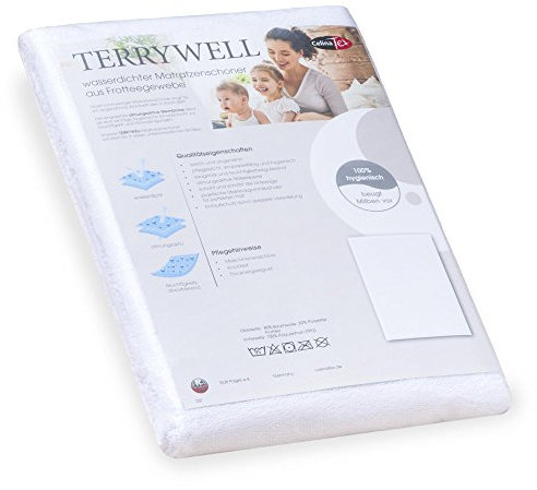 CelinaTex Terrywell Matratzenschoner 90 x 200 cm Frottee Matratzenschutz TPU-Membrane Unterbett wasserdicht Bettauflage