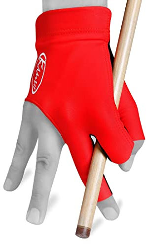 New 2017 Kamui Billard Handschuh – quickdrytm-– Für Rechte Hand, Rot, rot