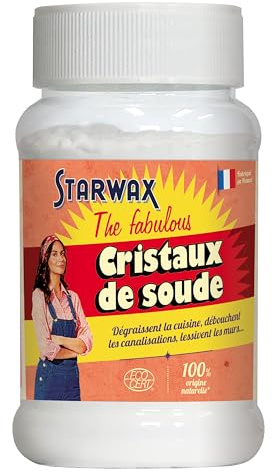 STARWAX THE FABULOUS Soda-Kristalle – entfettet die Küche – reinigt die Abflüsse – Waschmittel für Wände und vieles mehr – 100% natürlicher Herkunft – Hergestellt in Frankreich – 480 g