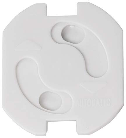 Einsteckschutz für Steckdosen 20 Stück zum Kleben Kinderschutz für Steckdosen Steckdosen-Absicherung erhöhte Sicherheit Dreh-Mechanik Weiß