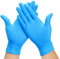 Latex Einweghandschuhe in Größe L | 100 Stück | Einzelhandschuhe Blau in praktischer Spenderbox | Ideal für Hygienebereiche - wie Lebensmittelbranche, Kosmetik UVM. (L)