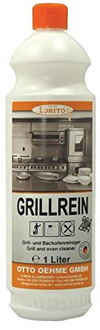 Lorito Grillrein Grillreiniger Backofenreiniger, 1 Liter Konzentrat, Fettlöser für Küche, Grill, Gastronomie, Entfetter Küchenreiniger