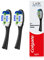 Colgate Link Deep Clean Weiche austauschbare Köpfe Manuelle Zahnbürste, Zahnseide-Borsten, Wangen- und Zungenreiniger (inkl. 2 Zahnbürstenköpfe)