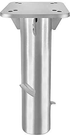 Froadp Universal Bodenplatte, Metall Sonnenschirmständer für Sonnenschirm, Bodenanker, Silber (1 stück)