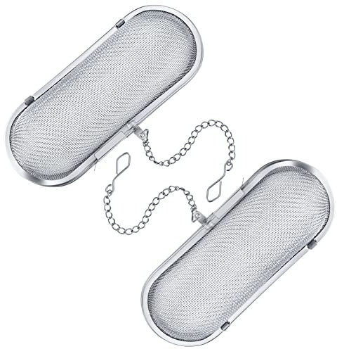 Westmark 2 Gewürz-/Kräuter-/Teesiebe, Länge: je 11 cm, Rostfreier Edelstahl, Silber, 125622E3