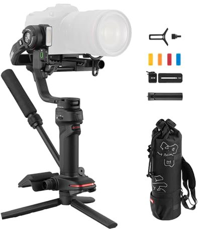 ZHIYUN Weebill 3 Combo [Official] 3 Achsen Gimbal Kamera Stabilisator für DSLR und Spiegellose Kameras, mit Eingebautes Mikrofon und Videoleuchte, für Nikon Sony Panasonic Canon Fujifilm BMPCC 6K