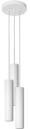 SOLLUX SL.1078 Pendelleuchte LAGOS 3P weiss Stahl 40W L: 20cm B: 20cm H: 110cm dimmbar