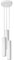 SOLLUX SL.1078 Pendelleuchte LAGOS 3P weiss Stahl 40W L: 20cm B: 20cm H: 110cm dimmbar