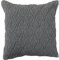 Bloomingville Handgewebter Kissenbezug aus Baumwolle, Rautenmuster, Grau, 45,7 x 45,7 cm