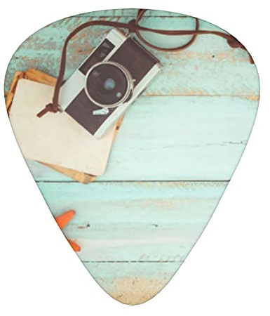 Summer Background Gitarrenpaddel-Set, 12 Stück, geeignet für Gitarre, Yukri, 3 Stärken