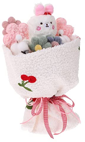Abaodam Plüsch Blumenstrauß Geschenkset Für Frauen Kawaii Rosenteddy Für Geburtstag Valentinstag Und Besondere Anlässe Süßes Kuscheltier Bouquet Für Mädchen Dekoration Und