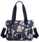 SODOLLEE Handtaschen Damen Mode Bedruckte Umhängetasche Leichtgewicht Nylon Schultertaschen Mehrere Taschen Crossbody Bag für Einkaufen Reisen Täglicher Gebrauch Blume A