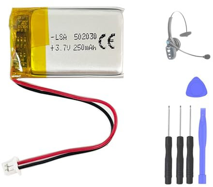 Aousavo 502030 Replacement Battery Compatible with VXI BlueParrott B250-XT Bluetooth Headset Battery Replacement Dash Cam Nextbase Dash Cam 402G 412GW 512G Cobra 840 Keychain Cam 808 Small Camera C3,