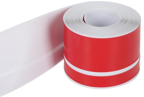 Zócalo recortable individualmente, parte trasera autoadhesiva, zócalo suave de PVC, para cocina y baño, cinta de sellado flexible para juntas plegable, 6 metros, tira flexible (gris)