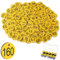 Tenare 1-200 Kunststoff Nummernschilder Nummerierte Gravierte Nummernschilder Bienenstock Etiketten ID Tags mit Loch, ohne Schlüsselringe(Gelb)