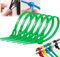 Reusable Zip Ties Cable Ties,Releasable Zip Ties Buckle Self-Locking Premium Nylon Cable Wire Ties,Heavy Duty Industrial Multi-Purpose Secure Self-Locking Mechanism Tie wrap for Home, Garden (Green)