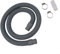 Grey Washing Machine Dishwasher Drain Waste Hose Extension Pipe, Prevents Overstretching, Easy Installation