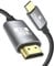 THANDBLE USB C to HDMI 2.1 Cable 1.8M/6FT, Support 8K@60Hz and 4K 120Hz, Dynamic HDR, Thunderbolt 3/4/5, USB 4 Port, Type C to HDMI Cable for MacBook Pro/Air, XPS, ThinkPad, iPhone 15/16 Series
