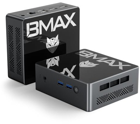 Bmax B4 Pro Mini PC, Intel N97(up to 3.6GHz), 16GB DDR4/512GB SSD, Mini Desktop Computer, 4K Dual Screen Display WiFi5/Dual HDMI/BT4.2 Mini Computer