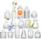 Glass Bud Vase Set 16 Small Glass Vases with Elegant Design Mini Clear Flower Vase for Floral Arrangements Wedding Centerpiece Home and Parties Table Decorations