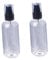 SOESFOUFU 5 Pack 50ml Plastic Empty Refillable Spray Bottles Black Pump for Makeup Travel