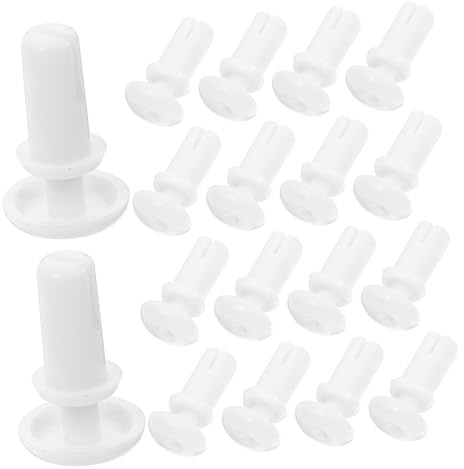Weiße Nylon Spreiznieten 100 Stück Selbstbohrend für Autotürclips | R-Form, Toolfreie Steckmontage, Glatte Oberfläche ohne Grate, für Verkleidung und Werkstatt