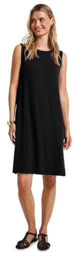 STREET ONE Damen A144583 Kleid in Unifarbe, Schwarz, 40