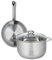 ELO 9866350 Batterie de cuisine 2 pièces, Ensemble de 1 Poêle de cuisson 24 cm et 1 faitout 24 cm Elo Profi Brillant, inox, induction