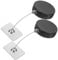 Holibanna 2Pcs Retractable Cable Lock with Double Sided Adhesive Theft Remote Control Leash Versatile Security for Laptops and Valuables