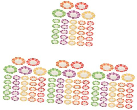 Bandeja De Papel Decorativo Platos Placas De Fiesta Placa De Fiesta Platos Festivos Papel 100 Piezas*4