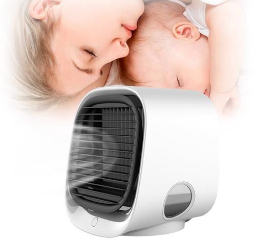 Aira Breeze Luftkühler, Frostyfuse Air Conditioner, 3 Geschwindigkeitsstufen mit LED & 300ml Tank für Familie, Reisen (1* Weiß)